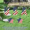 Independence Day Yard Signs, 4th of July, Memorial Day Outdoor Decorations Set of Stars and USA Letter, Patriotic Party Lawn Patio Sign with Stakes, Independence Day Party Decorations